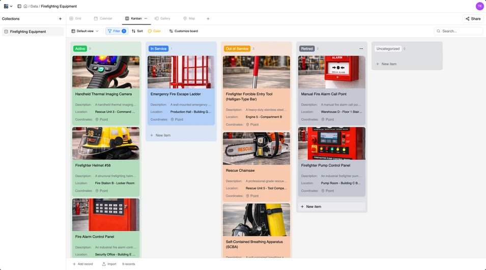 Firefighting Equipment Assets
